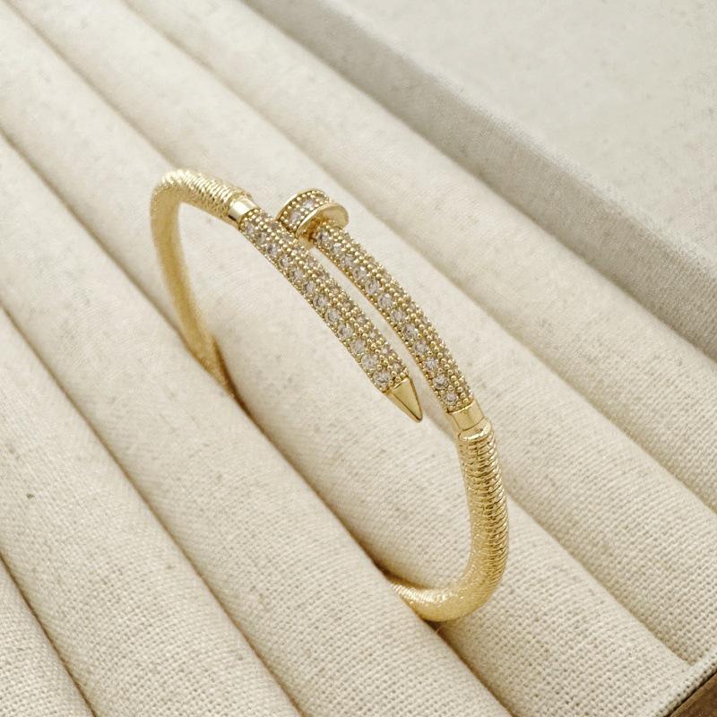 Versatile Zirconia Serpent Open Bracelet - Stylish & Elegant Hand Jewelry for Daily Wear