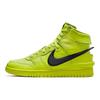 AMBUSH X Nike Dunk High Flash Lime Unisex Sneakers Yellow Black CU7544-300