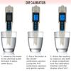 ORP-Messgerät 3 in 1 pH ORP TEMP Messgerät mit Hintergrundbeleuchtung Digitales Mehrparameter-Dreifachmessgerät Wasserqualitätsmonitor Tester