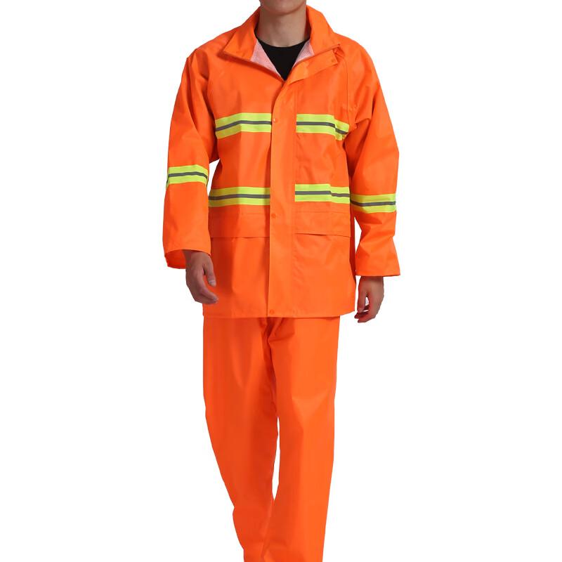High-Visibility Sanitation Worker Rain Suit