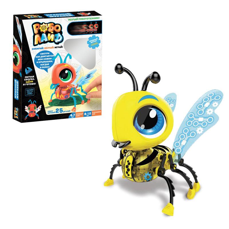 Конструктор Бот Электрическая Игрушка-Питомец Красочный Сделай Сам Сборный Робот Божья Коровка Шмель Муравей Веселье жёлтый