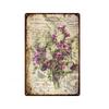 Flower Vintage Shabby Metal Tin Sign Artistic Tin Painting Indoor Home Living Room Decor Pin Up Man Cave Wall Sticker Tin Plaque