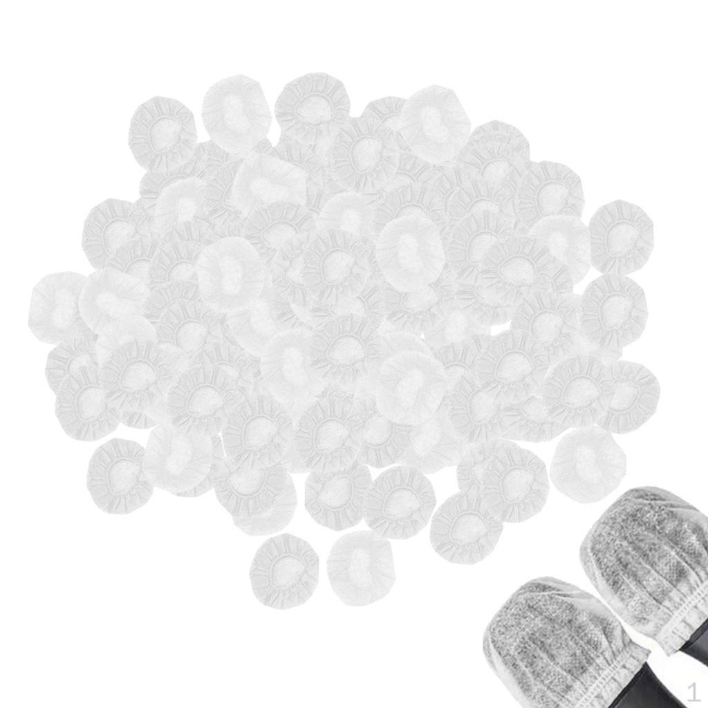 

200 Pcs Disposable Non-woven Fabrics Microphone Cover Windscreen Mic Covers White