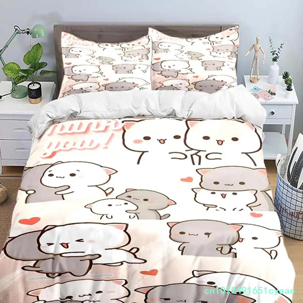 Exquisite Cartoon B-bubu Anime Digital Printing Bedding Set Duvet Cover Comforter Bed Youth Kids Girl Boys Gift Home Textiles