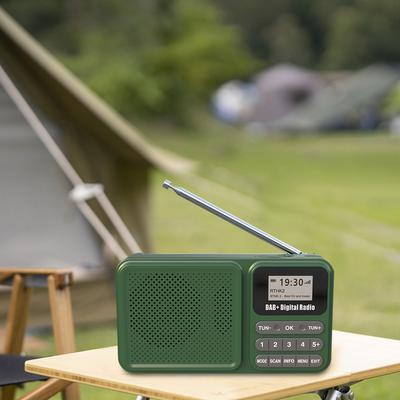 Portable DAB+ Digital Radio Bluetooth-Compatible Solar Powered/Rechargable FM Radio Supports U Disk TF Card MP3 Play LCD Display