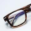 Leopard Frame Square Shortsighted Prescription Spectacle Men Spring Leg Anti Blue Rays Nearsighted Glasses 0 -0.5 -0.75 To -6.07