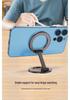 Double Head Magnetic Car Phone Mount - Dual-Sided Metal Stand for Streaming & Navigation
