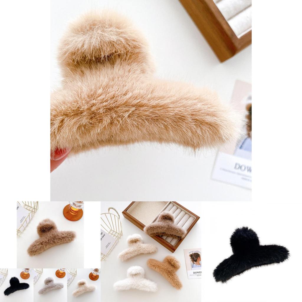 Luxuriöse Plüsch-Haarklammer für mühelos schicke Frisuren in verschiedenen Farben