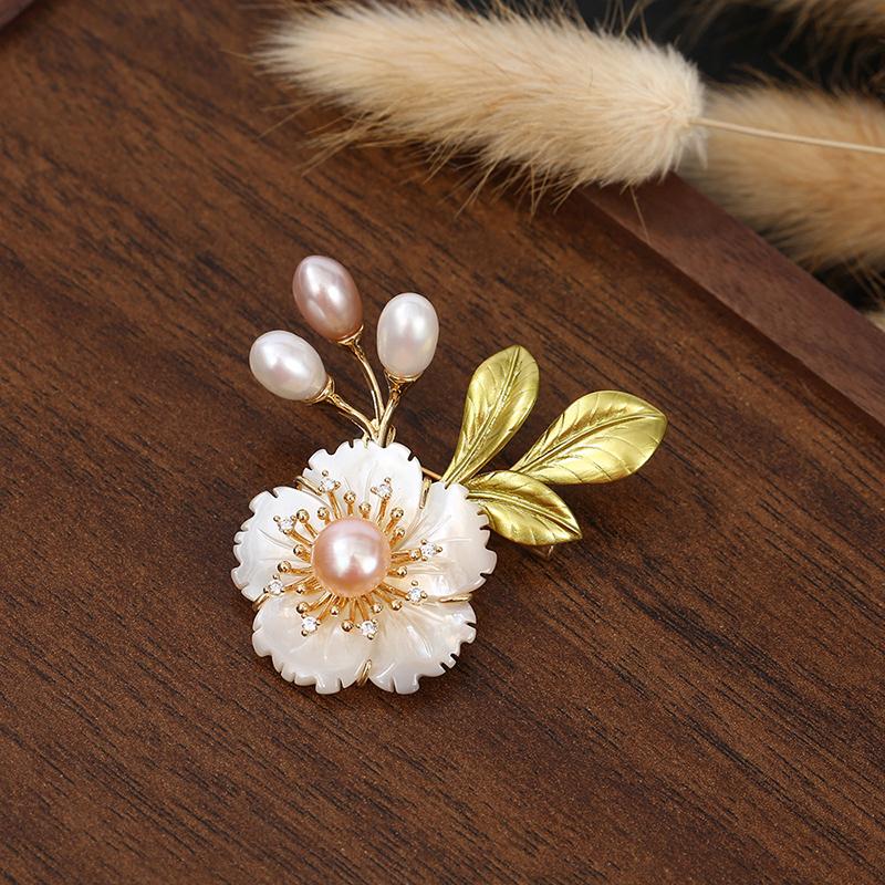 Pin de rever dulce în formă de floare, incrustat cu broșe strălucitoare pentru femei, fete, corsaj versatil, accesorii vestimentare, cadouri