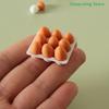1/12 Miniatur-Eierkarton Eierbox Modell Küche Eier Lebensmittel Dekoration Lebensszene Dekor Zubehör