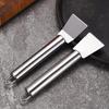 Stainless Steel Cleaning Shovel Kitchen Tool with Hanging Holes Easy To Use Reusable Rust-Resistant Ice Thawing Scraper for Cafe Restaurant Bakery