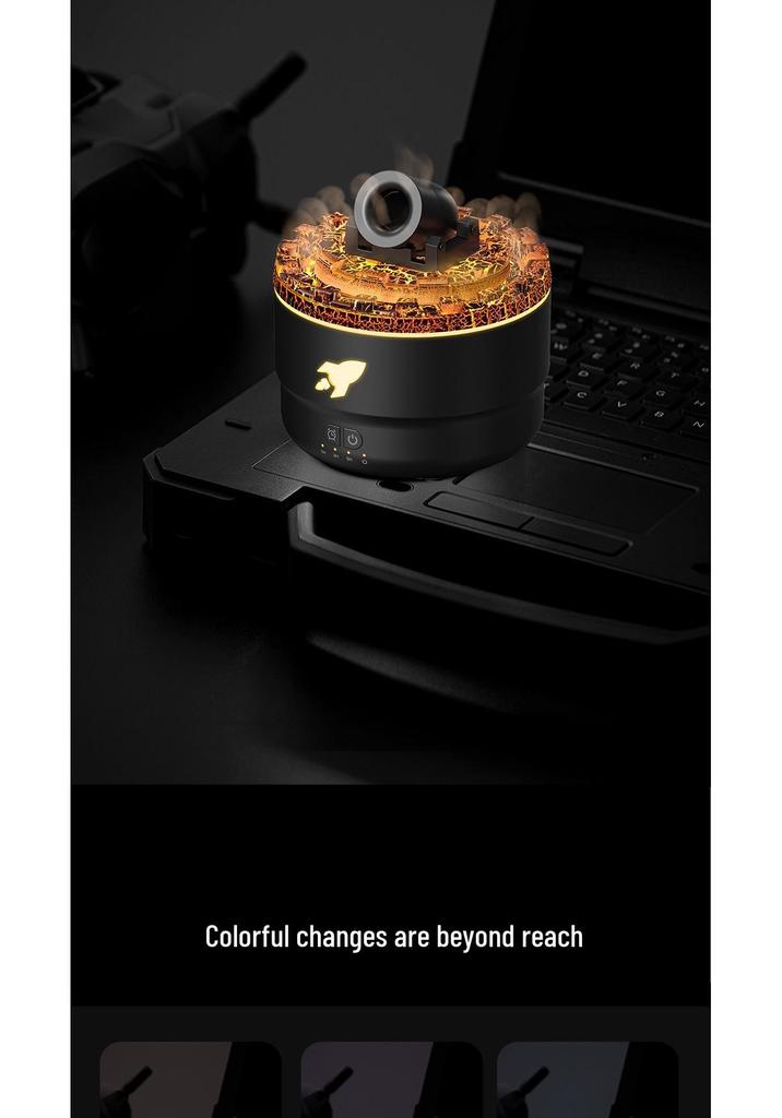 Creative Smokey Volcano Aroma Diffuser: Large Capacity Desktop Humidifier for Home or Bedroom
