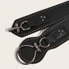 Fashion Color Solid Large Circular Buckle And Rivet Design Women Waistband Wide