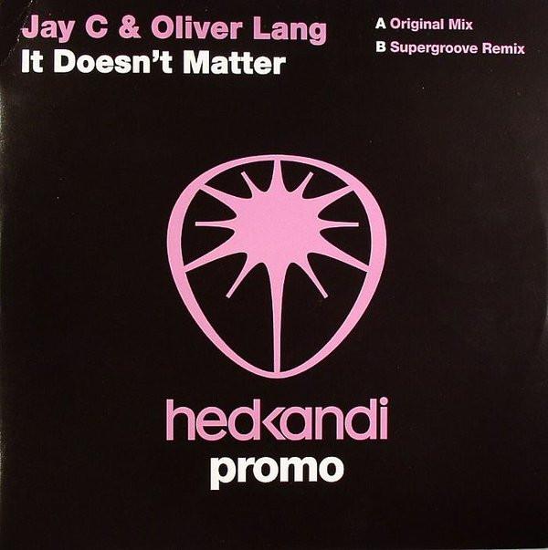 

12-дюймовая пластинка JAY C OLIVER LANG It Doesnt Matter HK48P1 Hed Kandi 2007 UK Dance Electronica Б/у