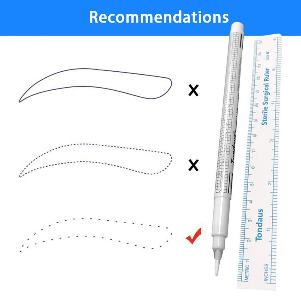 Measuring Ruler Accessories Tattoo Microblading Positioning Pen Makeup Tool Tattoo Tool Marker Pen