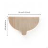 Semicircular Pizza Board Wood Wooden Compact for Home Cooks