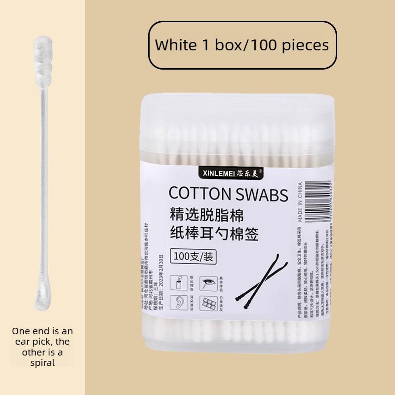 

Disposable Double-Ended Cotton Swabs for Home Use - Non-Shedding Flexible Boxed Ear Cleaning Eco-Friendly Multi-Purpose