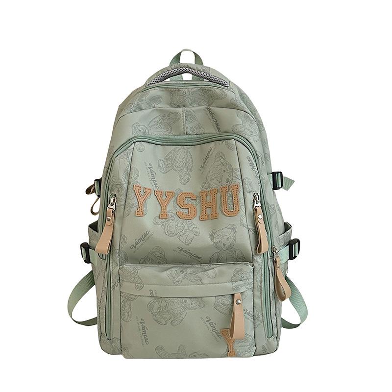 Schoolbag Student backpack Large capacity Junior high school student schoolbag Versatile new Korean casual texture backpack