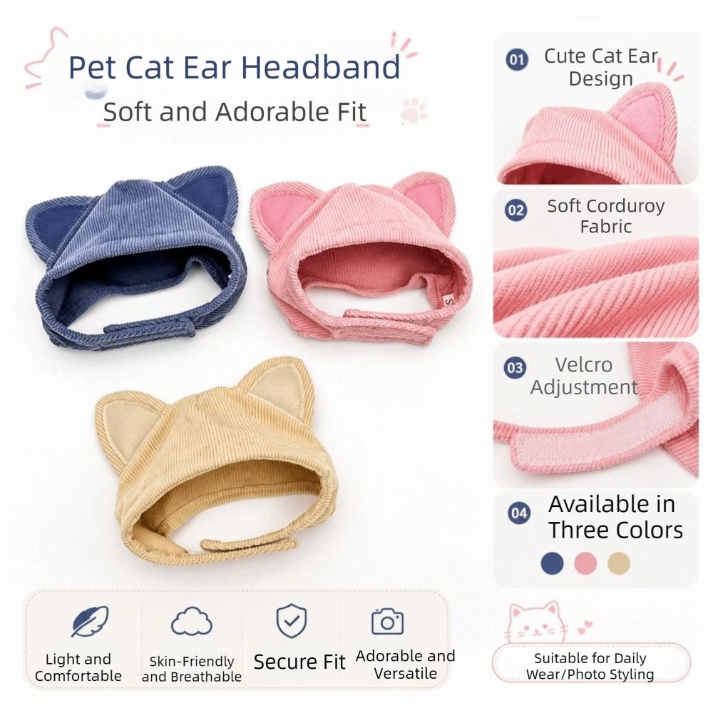 Adjustable Pet Ear Muffs Noise Cancel Cat Sedation Hat Pet Headgear Outdoor Activities