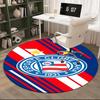 1 Stück runder Teppich Fc Wappen Design Gedruckter Runder Teppich, Teppich für Home Office, Runder Stuhlteppich, Dekorativer Teppich Fan Geschenke Weihnachtsgeschenk