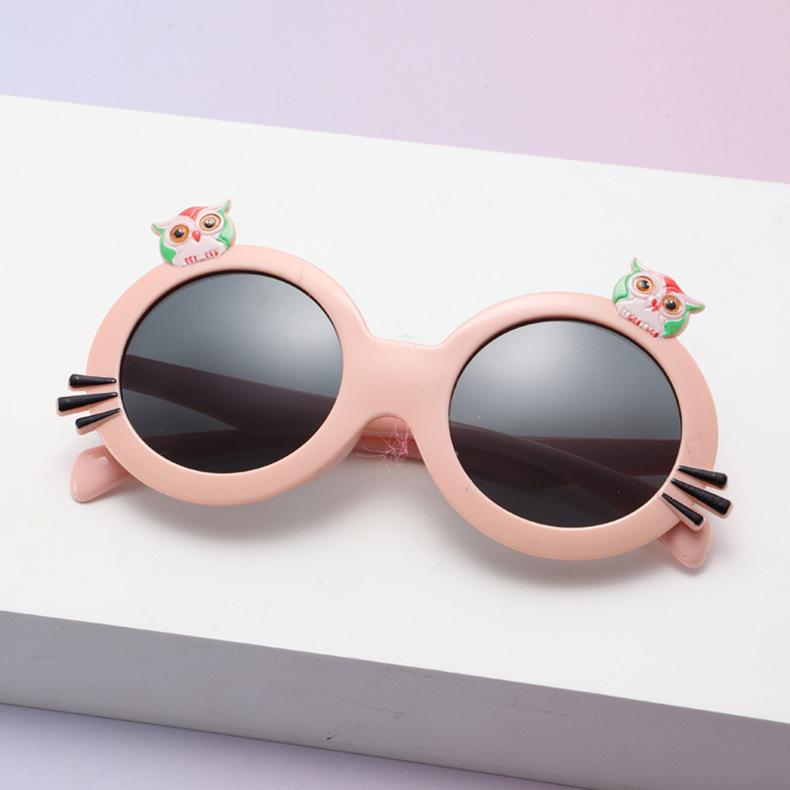 

Children S Uv-Proof Fashion Sunglasses Boys And Girls Cute Cartoon Children Non-Slip Sunglasses Baby Glasses Tide розовый