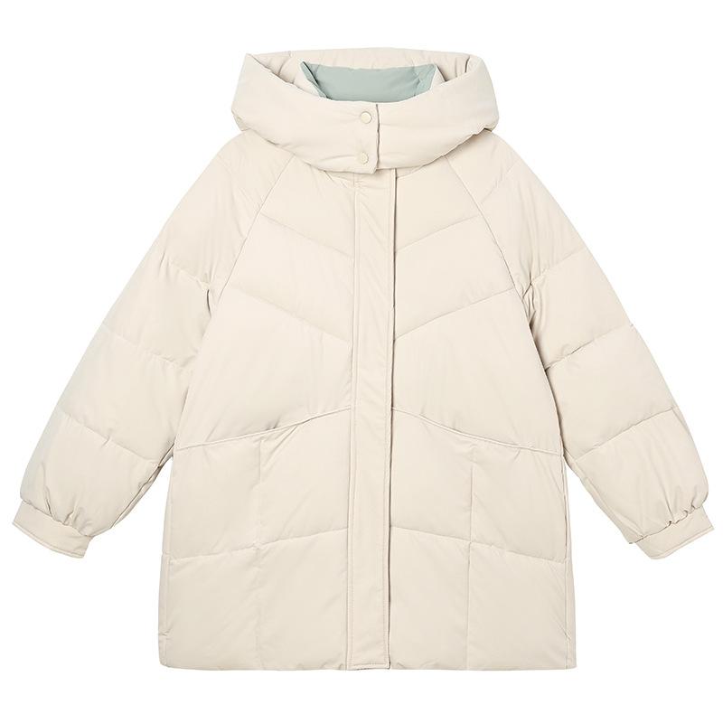 Baumwollgepolsterte Kleidung Lockere Baumwollgepolsterte Kleidung Ausländischer Stil Mittel und Lang Warme Baumwollgepolsterte Jacken Damen Trendjacken