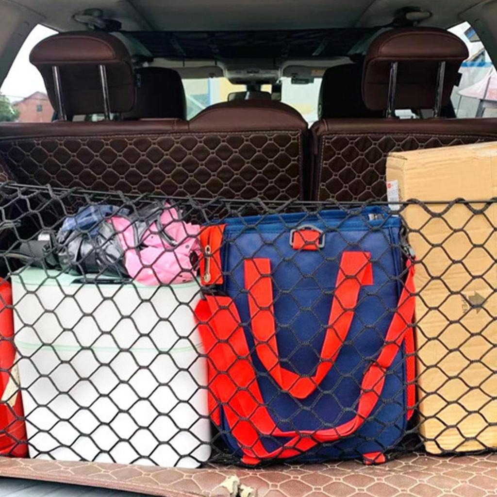 Cargo Net, Trunk Net, Luggage Net, 27.6 x 27.6 inches (70 x 70 cm),