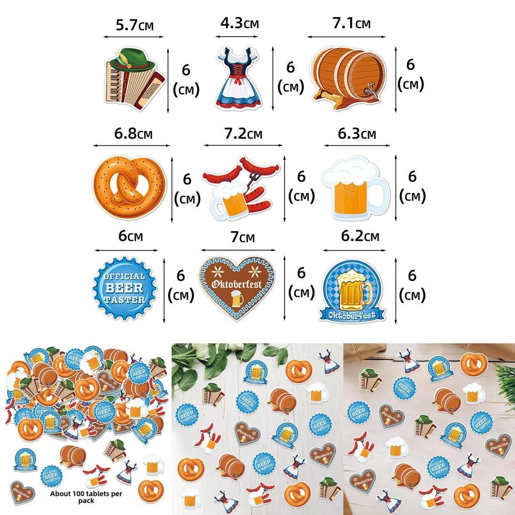 Munich Beer Festival Party Confetti With Paper Decor For Oktoberfest Celebrations