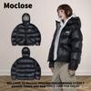 Moclose American Street Winter Down Puffer Jacket Loose Fit Warm Solid Color Couple Coat