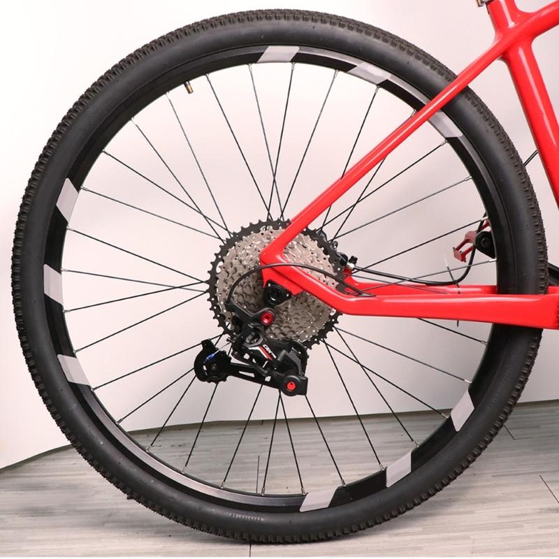 Road Bike Spoke Reflective Sticker Safety Decals Wheel Rims Reflective Sticker Signs for Night Cycling Enduring