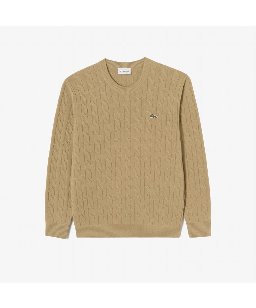 LACOSTE Men'S Cable Crew Neck Pullover Ah816E-55N Tuy