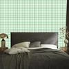 Wallpaper Fabric Pattern Mint, White and Light Gray 50x1000