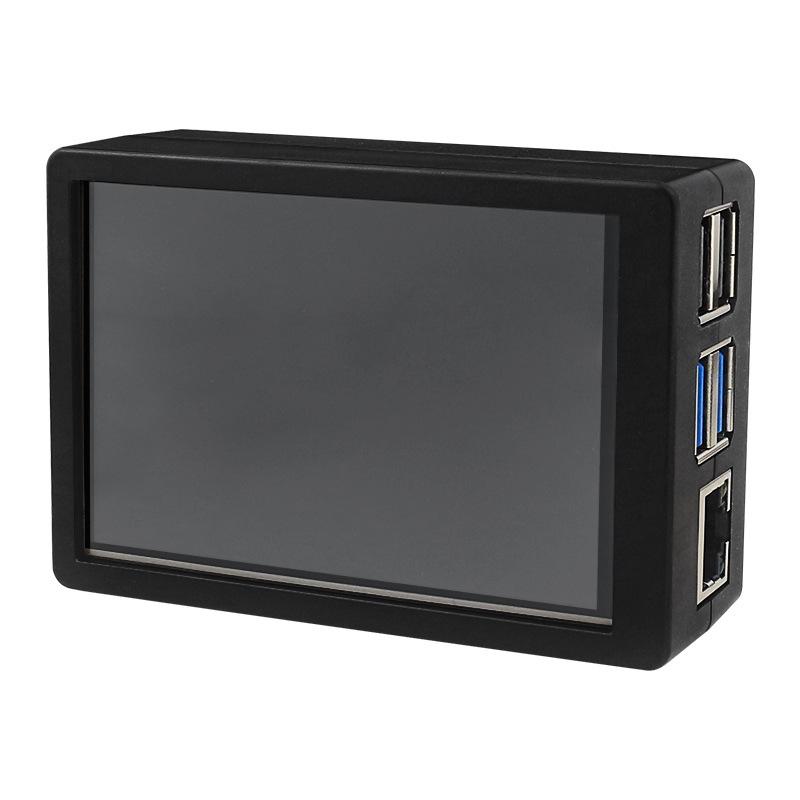 Raspberry Pi 5th Gen ABS Protective Heatsink Case for Pi5 5B with 3.5" Display Compatibility