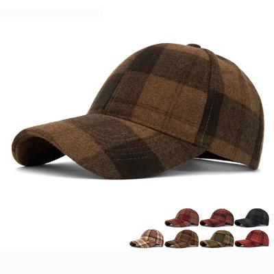 Herbst Winter Damen Karomütze Vintage Kappe Herren Sonnenhut Britische Mütze