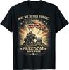 May We Never Forget Freedom Isnt Free Veterans Day T-Shirt
