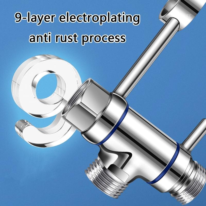 Brass Bidet Sprayer Stand with Adjustable Angles easy installs Bidet Nozzle Support Multifunction for Small Space Bathrooms