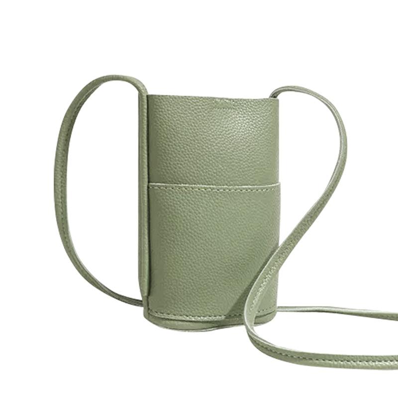 Mobile Phone Bag, Women's Crossbody, New Stylish Small Bag, Summer Vertical Design, Soft Leather, Lightweight Walking and Shopping Mini Bag