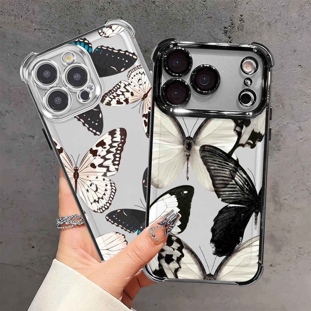 Creative Butterfly Case for Apple iPhone 17 Pro Max Air 15 13 12 Plus 16e 16 Pro 11 14 Phone Cover