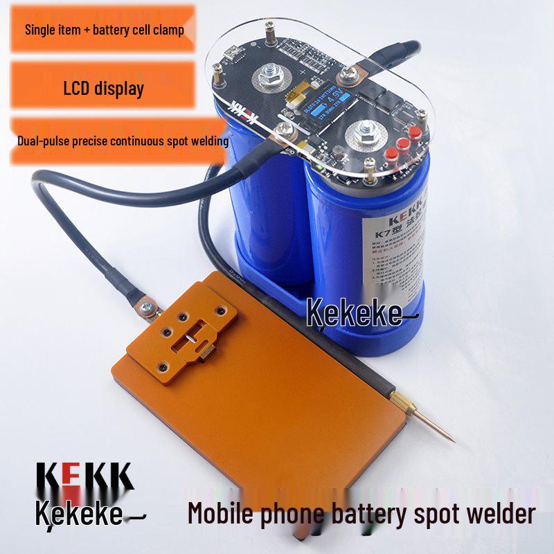 K7 Dual Pulse Capacitor Spot Welder & Intelligent Control Display for 18650 Lithium Battery DIY