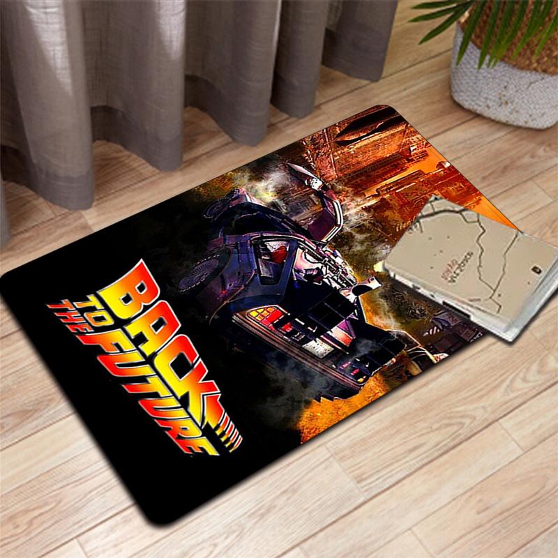 Back To the Future DeLorean Rug Floor Mat for Living Room or Bedroom Soft and Comfortable Carpet a Gift for Birthday and Holiday.SFF0917329