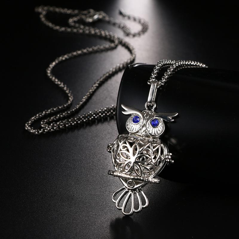 Neue Aromatherapie Ätherisches Öl Diffusor Halskette Schmuck Quadratisch Hohl Parfüm Medaillon 16MM Musik Kugel Damen Anhänger Zubehör