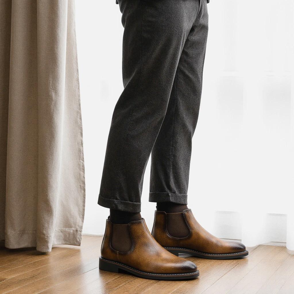 Ankle Boots Brand Retro Comfortable Casual Fashion 2026 Leather Boots