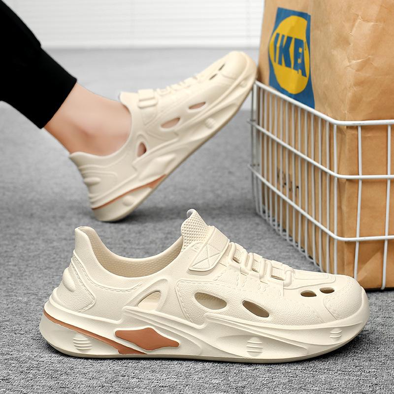 Fashion 2025 Cave Shoes Men's Driving Soft soled Stinky Sandals for Outdoor Wear Summer Anti slip and Odorous Beach Shoes