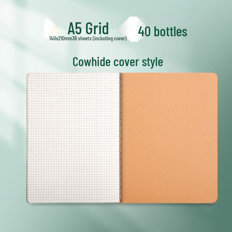 Kraft Paper Notebook for Students - B5, A4, A5 Sizes for Elementary and Junior High School.