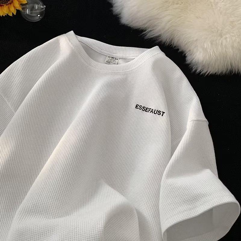 Men Women Y2K Round Collar Shirts T-Shirts Unisex Short Sleeve Tops Blouse Summer Fashion Clothes Streetwear Sweatshirts for Men