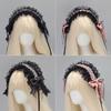 Gothic Punk Sweet Hairband Hair Band With Adjustable Band And Bowknot Design For Cosplay Stage Performances