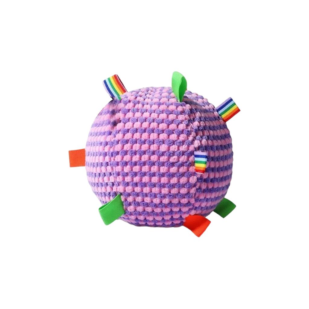 Großer Hundespielzeugball zur Zahnreinigung, interaktive Selbstunterhaltung, Plüsch, umweltfreundliches Haustier-Kauspielzeug