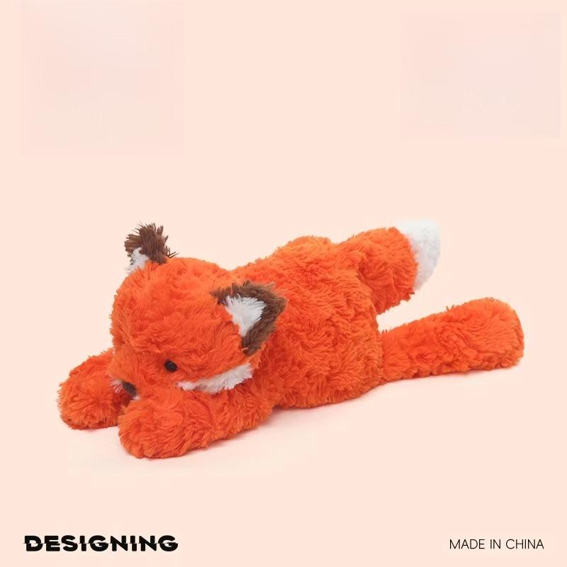 35cm Jim Fox Plush Toy-Ultra-Soft Collectible Stuffed Animal Fox Gift Shy Fox Kid Collector Birthday Funny Party Gifts