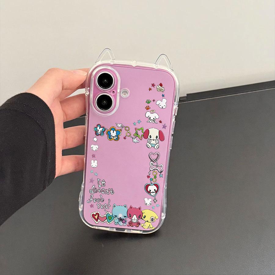 

Чехол для телефона с мультяшными кошачьими ушками для Apple 11/12/15/15 Pro Max – Новый и горячий! iPhone 13 Pro