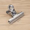 Stainless Steel Bulldog Clips, Heavy Duty Hinged Clips, Multi-Purpose Silvery Binder Photo, Home, Kitchen, Office, School Supplies